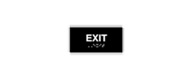 Signs By Web - ADA Wayfinding Exit Placard Sign