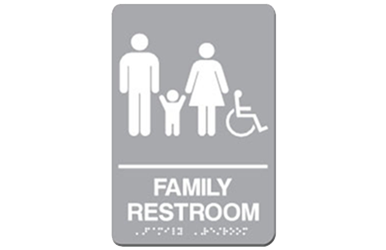 ADA Family Handicap Restroom Sign