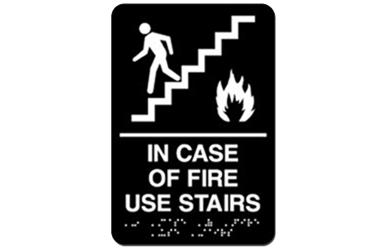 Signs By Web - ADA Wayfinding Fire Use Stairs Sign