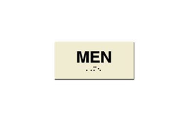 Signs By Web - ADA Wayfinding Men Placard Sign