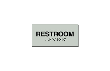 Signs By Web - ADA Wayfinding Restroom Placard Sign