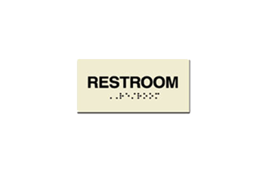 Signs By Web - ADA Wayfinding Restroom Placard Sign