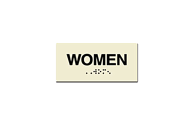 Signs By Web - ADA Wayfinding Women Placard Sign