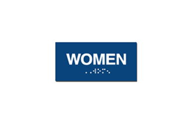 Signs By Web - ADA Wayfinding Women Placard Sign