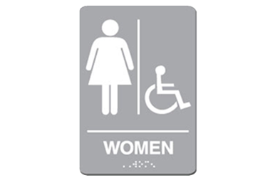 Signs By Web - ADA Wayfinding Women Accessible Restroom Sign