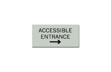 Signs By Web - ADA Wayfinding Accessible Entrance Placard Sign