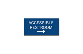 Signs By Web - ADA Wayfinding Accessible Restroom Placard Sign
