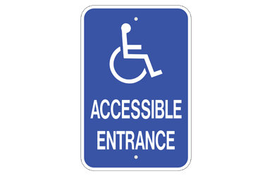 Signs By Web - ADA Accessible Entrance Sign