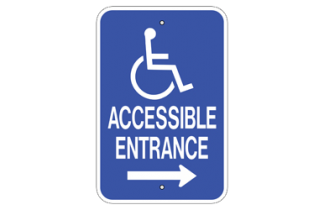 Signs By Web - ADA Accessible Entrance Sign