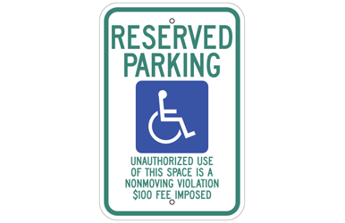 Signs By Web - ADA Reserved Parking Sign