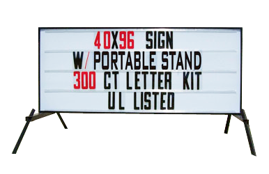 Signs By Web Portable Message Reader Board Sign