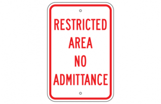 Signs By Web - Restricted Signs