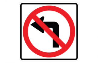 Signs By Web -Regulatory Turning Restriction Signs
