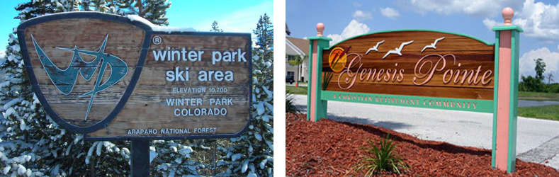 Signs By Web - Sandblasted Signs